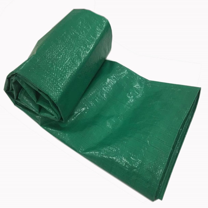 Culoare verde țesătură țesută HDPE Prelată LDPE laminată PE prelată acoperire camion prelată foi de plastic